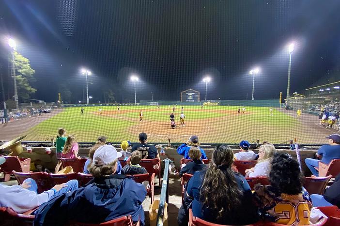 Fans take in opening night of the 2022 Banana Ball World Tour at Grayson Stadium in Savannah.