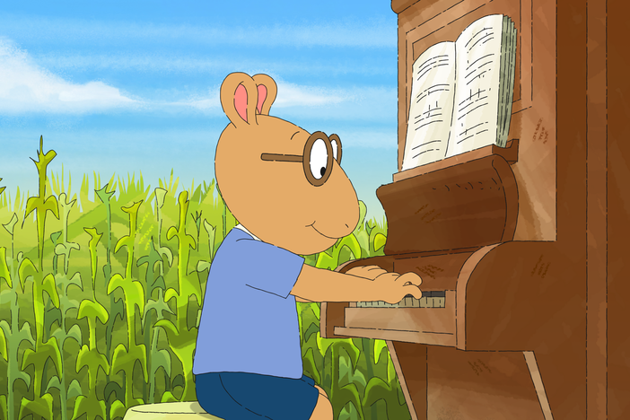 Arthur at the piano 