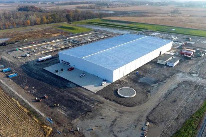 Officials in Bibb County were counting on proof of concept from the Brightmark plastic recycling plant in Indiana, shown here, before greenlighting a similar plant in Macon. 