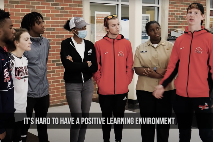 Students at Druid Hills High School explain the problems with their campus and the impact to their ability to learn.