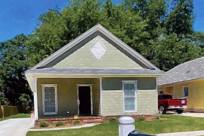 artist’s rendering from a development project called Elliott’s Walk in Columbus, Ga.