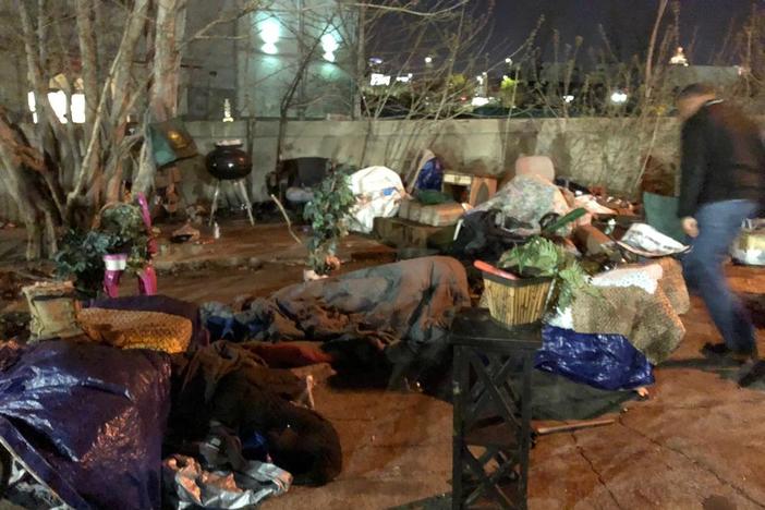 Homeless camp