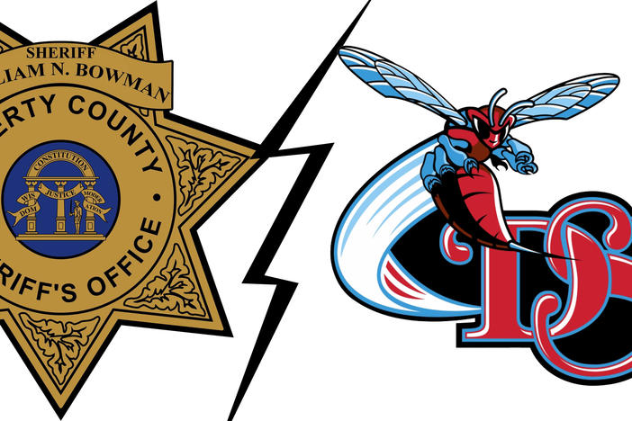 Liberty County Sheriff's Office and Delaware State University logos