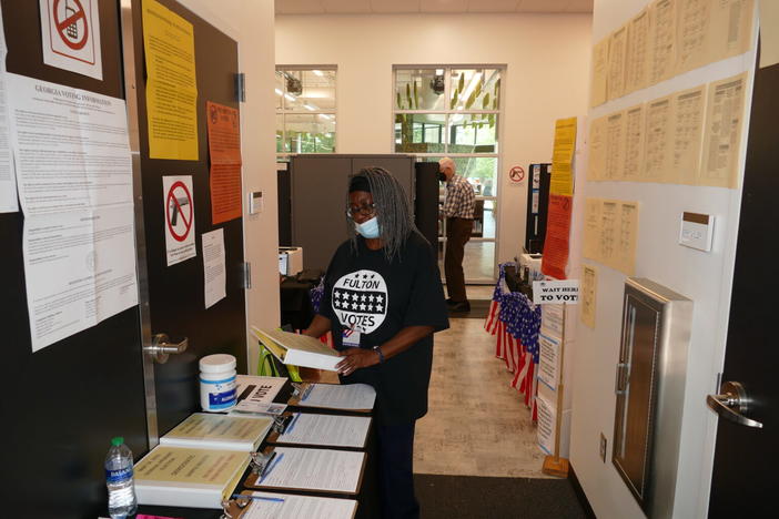 Early voting precinct in Atlanta