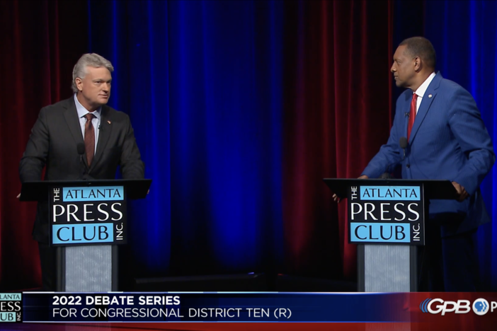Mike Collins and Vernon Jones are the two GOP candidates in a runoff for the 10th Congressional District Republican nomination.