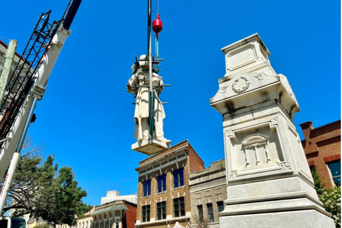 Confederate monument in Macon being removed