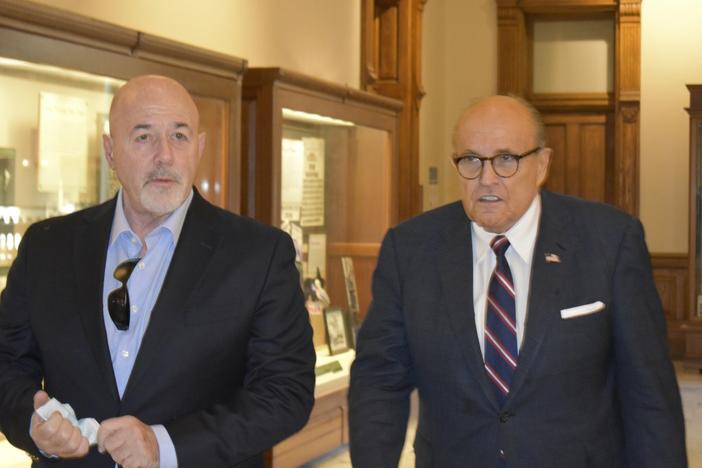 On Dec. 3 2020, former New York City Mayor Rudy Giuliani visited the Georgia Capitol for a legislative committee meeting that helped fuel election conspiracy theories among many Republican lawmakers and other Trump supporters. ‌The former Trump personal attorney and others alleged massive voter fraud as a reason for legislators to overturn President-elect Joe Biden’s narrow victory.