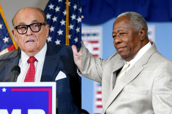 rudy giuliani and hank aaron