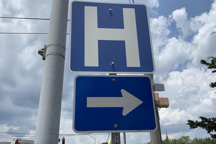 Hospital sign