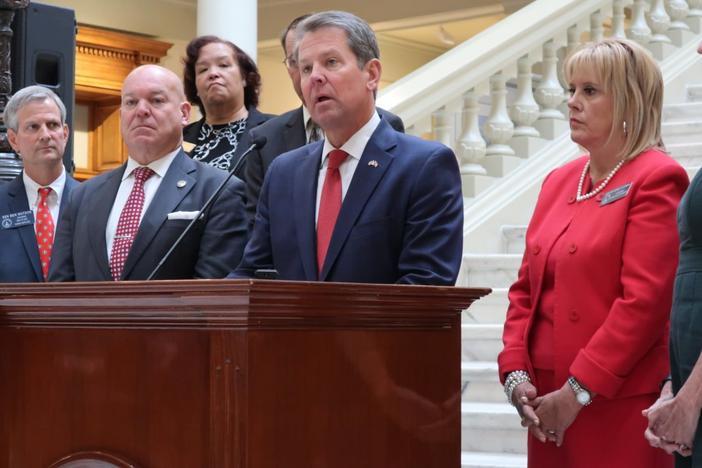 Georgia Gov. Brian Kemp at State Capitol