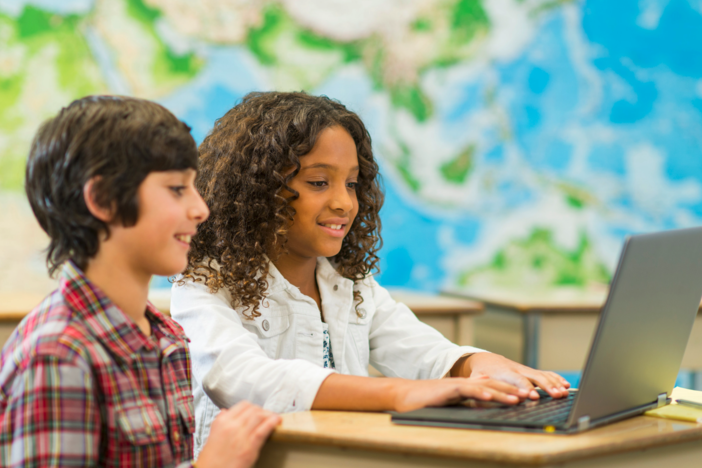 kids using a computer