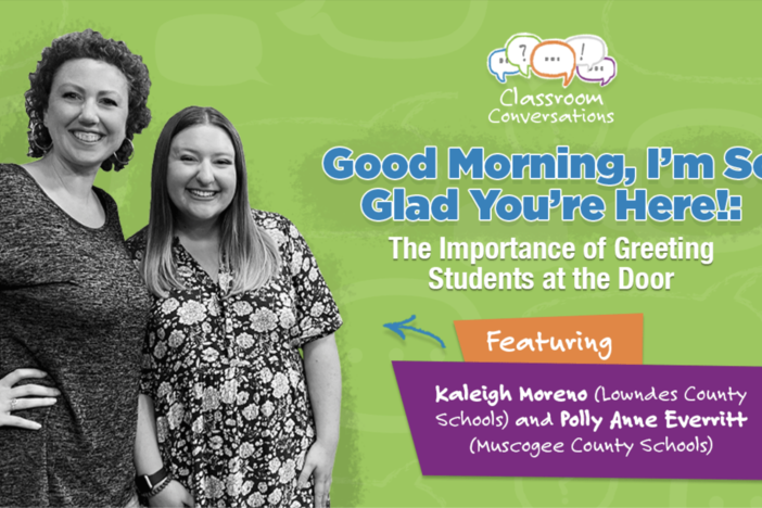 Kaleigh Moreno and Polly Anne Everritt in Classroom Conversations Episode #202