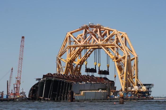  In the aftermath of the 2019 Golden Ray shipwreck, commercial shrimpers are seeking compensation for damages for loss of business and calling for the remediation of St. Simons Sound and surrounding areas. 