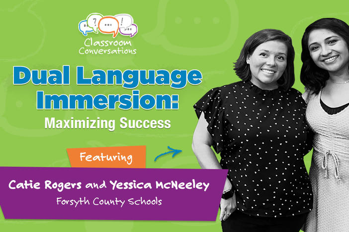 Catie Rogers and Yessica McNeeley in Classroom Conversations