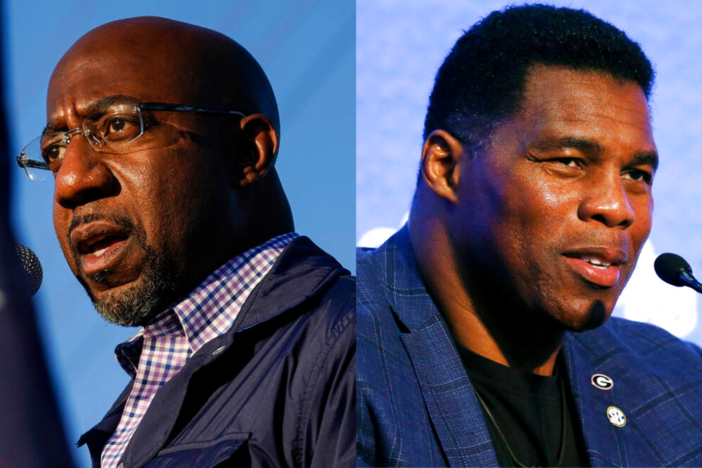 U.S. Sen. Raphael Warnock, Republican Herschel Walker