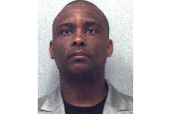 This undated file photo provided by the Gwinnett County Sheriff's Department shows Clayton County Sheriff Victor Hill. A federal jury on Wednesday, Oct. 26, 2022, returned a guilty verdict on six of seven charges Hill, accused of violating the constitutional rights of people in his custody by unnecessarily strapping them into restraint chairs. 