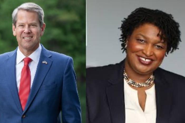 Gov. Brian Kemp and Stacey Abrams