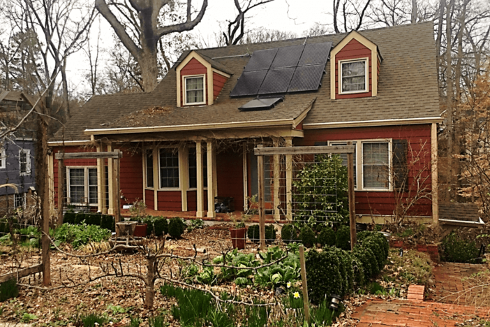 House with solar panels