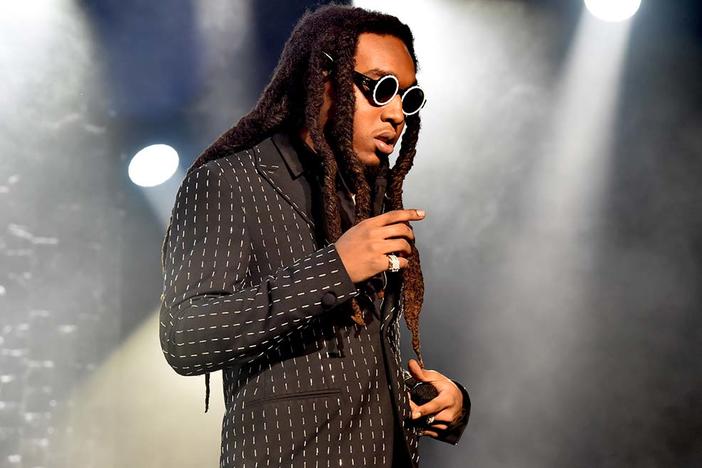 Born Kirsnick Khari Ball, Takeoff was a member of the hip-hop group Migos. He was killed Nov. 1 in a shooting outside a Houston bowling alley.