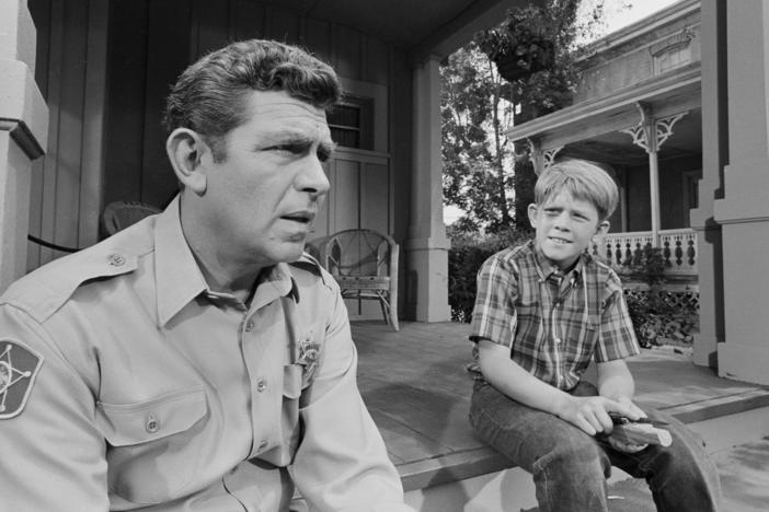 Andy and Opie from the Andy Griffith show