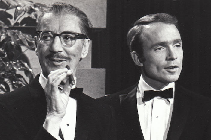 Dick Cavett and his mentor iconic comedian Groucho Marx.