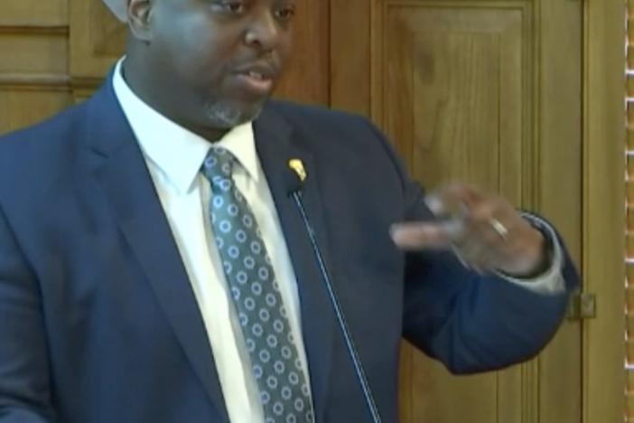 Georgia Department of Corrections Commissioner Tyrone Oliver speaks to lawmakers on Thursday. 