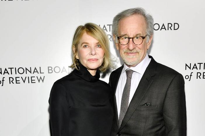 Best director honoree Steven Spielberg, right, and wife Kate Capshaw attend the National Board of Review Awards Gala on Jan. 8 in New York. Capshaw is among the artists who will participate in an artist talk at Columbus State.