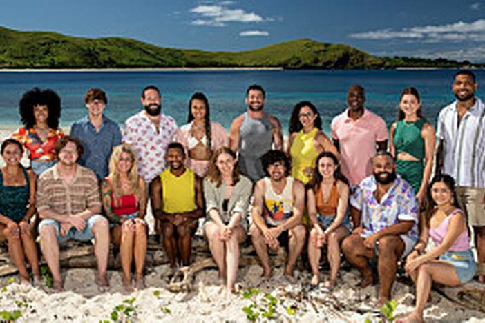 Here’s the cast of “Survivor” Season 44. Pictured (L-R): Top Row: Lauren Harpe, Carson Garrett, Matthew Grinstead-Mayle, Claire Rafson, Danny Massa, Heidi Lagares-Greenblatt, Bruce Perreault, Sarah Wade, and Brandon Cottom. Bottom Row: Jaime Lynn Ruiz, Kane Fritzler, Carolyn Wiger, Josh Wilder, Frannie Marin, Matt Blankinship, Maddy Pomilla, Yamil “Yam Yam” Arocho, and Helen Li. Photo: Robert Voets/CBS ©2022 CBS Broadcasting, Inc. All Rights Reserved. Robert Voets CBS  