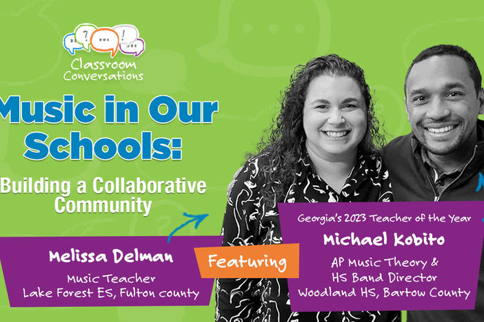 Melissa Delman and Michael Kobito in Classroom Conversations