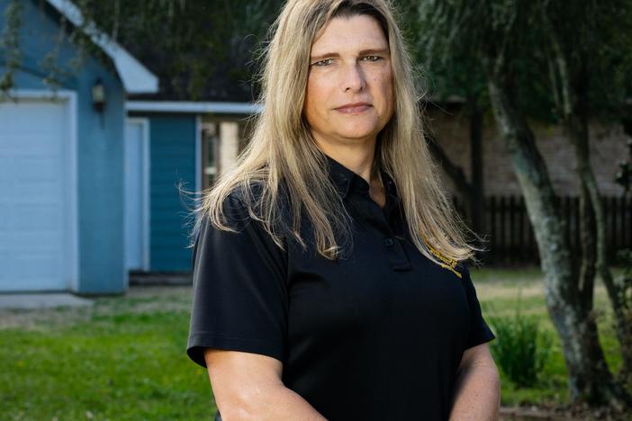  Anna Lange, a sergeant in the Houston County Sheriff’s Department, at her home in Georgia Credit: Annie Tritt, special to ProPublica 