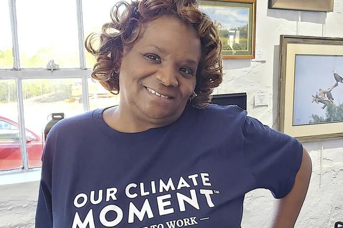 In this undated photo provided by Wan Smith, Georgia State Rep. Tish Naghise poses when she was a political organizer for Georgia Conservation Voters Education Fund. Naghise, a first-term Democratic member of the state House of Representatives, died on Wednesday, March 8, 2023, after being hospitalized for an illness. (Wan Smith via AP)