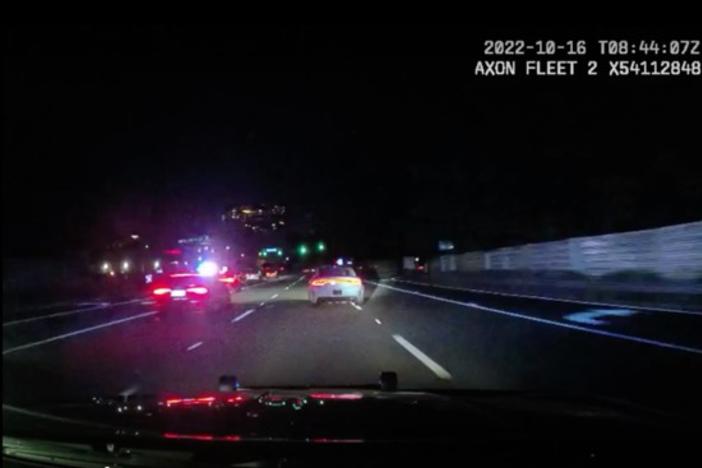 Police dash cam video screenshot