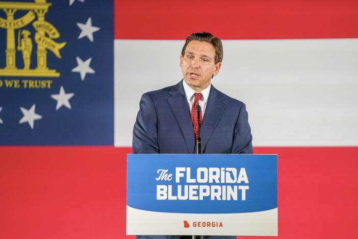Florida Gov. Ron DeSantis spoke to hundreds of supporters in Smyrna, Thursday, March 30, 2023. All photos by Julia Beverly/The Atlanta Voice