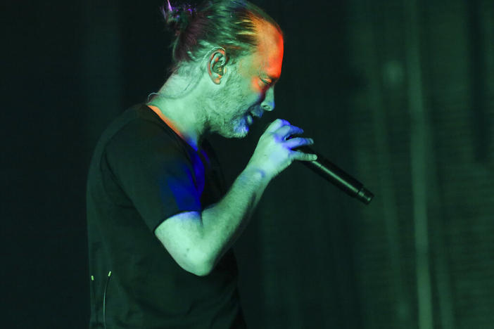 Thom Yorke of Radiohead performs at Fox Theatre on Sunday, October 6, 2019, in Atlanta. (Photo by Robb Cohen/Invision/AP)