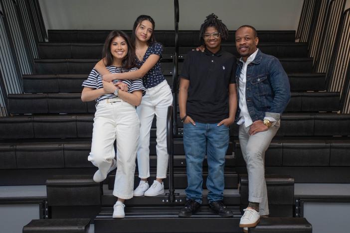 Sarah Lopez (far left) and Brandon Jackson (far right) are shown here with their little sister, Abrill, and brother, Amir. 