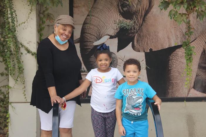 Christina visited the Atlanta Zoo with her grandchildren Moriyah and Cayden. (Sherri Feliccia/ISDD)