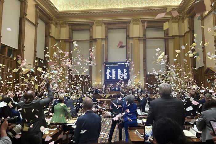 A scene from the Senate at the end of the 2023 General Assembly, which saw lots of talk about affordable housing but little action.