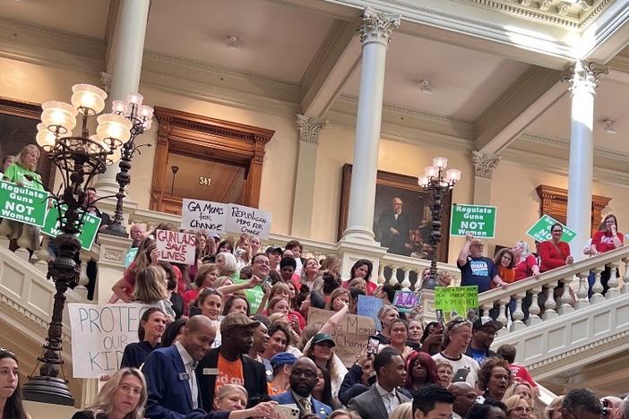 Gun safety advocates at the Georgia Capitol