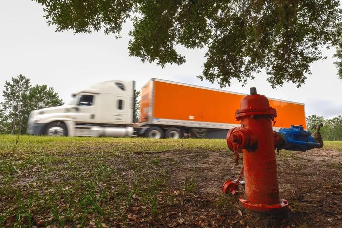 While approving construction of 16 warehouses since January 2022, Liberty County does not have a map of where its fire hydrants are located. County Manager Joey Brown said they are working to create one. Credit:Justin Taylor/The Current