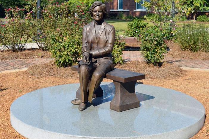 A statue of Rosalynn Carter