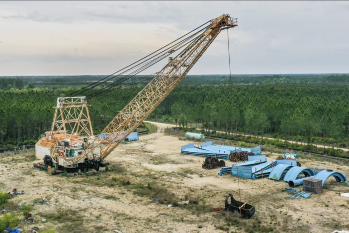 Twin Pines Minerals’ staging site in Charlton County near the swamp. 