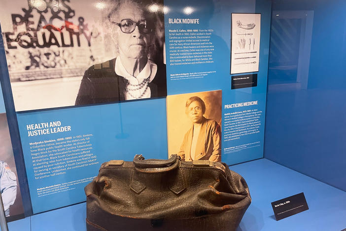 One exhibit inside the new International African American Museum in Charleston , South Carolina, describes the accomplishments of Black leaders in health care, including nurse - midwife Maude Callen, who delivered hundreds of infants across the South Carolina Lowcountry during a time when segregation limited access to medical care for many African Americans.