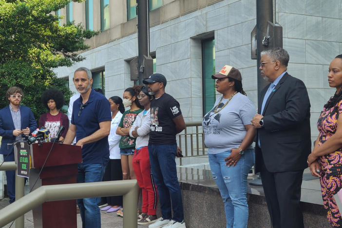 Community leaders gathered at Atlanta City Hall June 7th, 2023 to announce a referendum to get the police training center on the ballot in November.