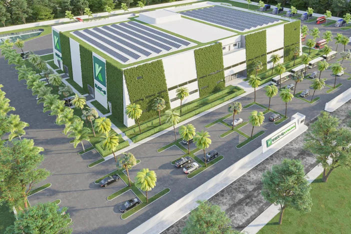 The mock-up of KAT-5 Studios' vision for the sound stage in Savannah, located on their website. / The Current