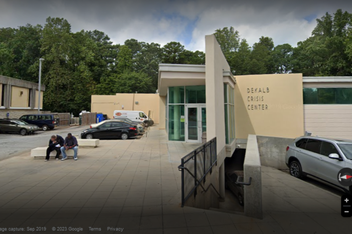 The front of the DeKalb County Crisis Center