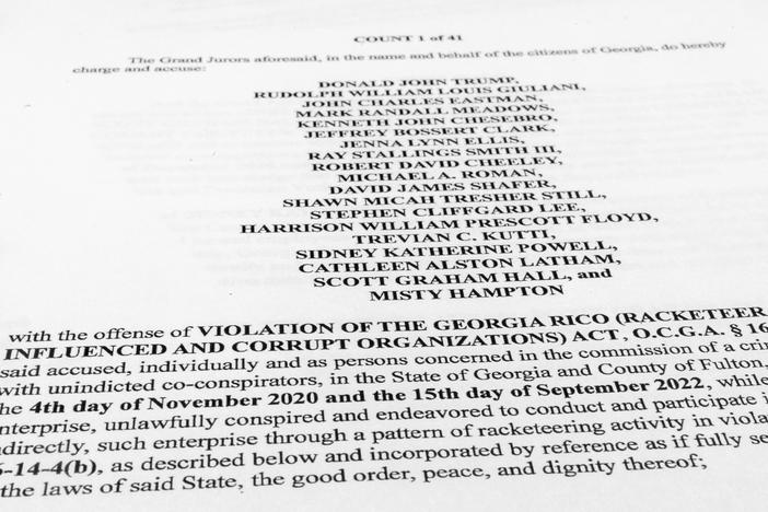 Nineteen people, including former president Donald Trump, have been indicted in a sprawling racketeering case stemming from attempts to overturn Georgia's 2020 election.