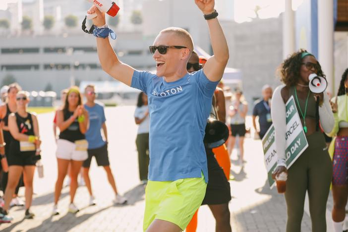 Matt Wilpers attends "Peloton on Tour" in Alpharetta, Ga. in August 2023. 