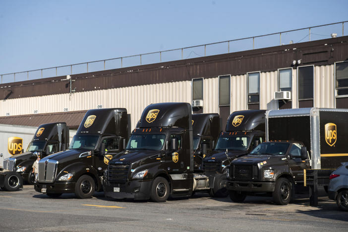 View of a UPS facility on Thursday, July 6, 2023, in the Brooklyn borough of New York. UPS has reached a contract agreement with its 340,000-person strong union Tuesday, July 25, averting a strike that had the potential to disrupt logistics nationwide for businesses and households alike. 