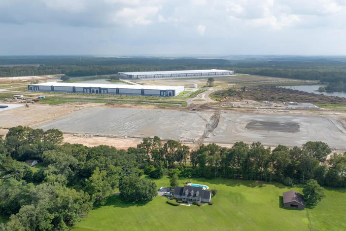 Several new warehouses being constructed off of Veteran Parkway near Buckhalter Rd. 