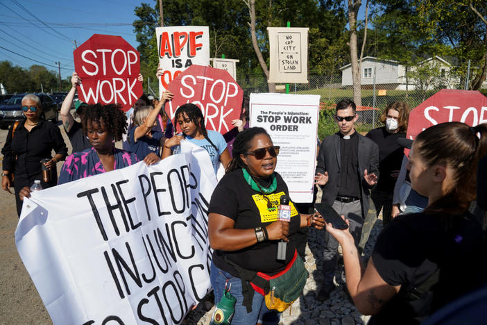 PBS NewsHour Sen. Warnock calls on Atlanta officials to be more transparent about ‘Stop Cop City’ referendum